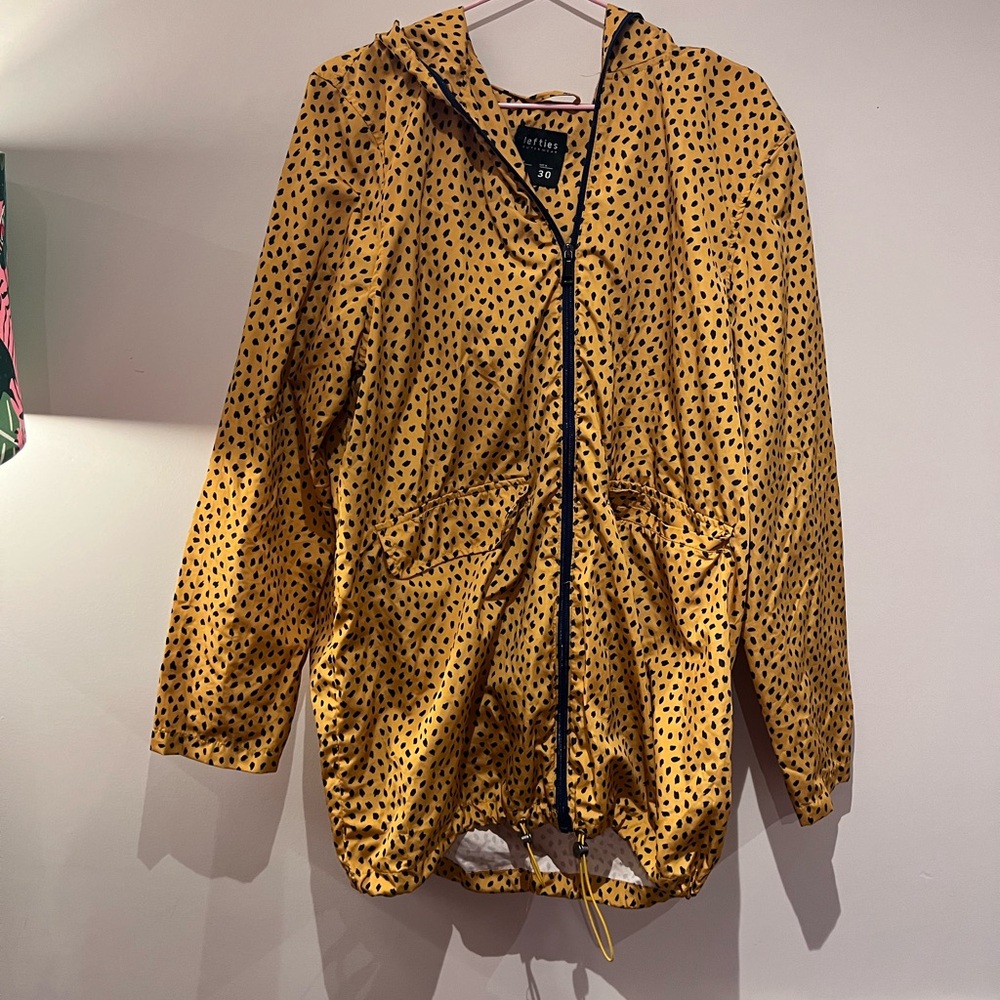 Animal print raincoat